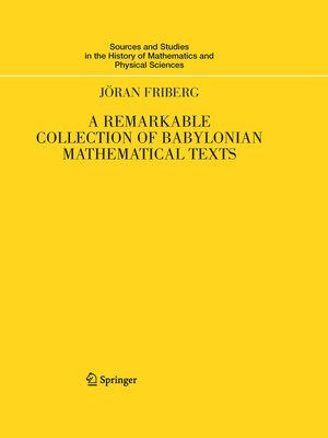 cover image of A Remarkable Collection of Babylonian Mathematical Texts